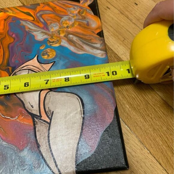 10x10 Original Painting on Stretched Canvas - Picture 2 of 7